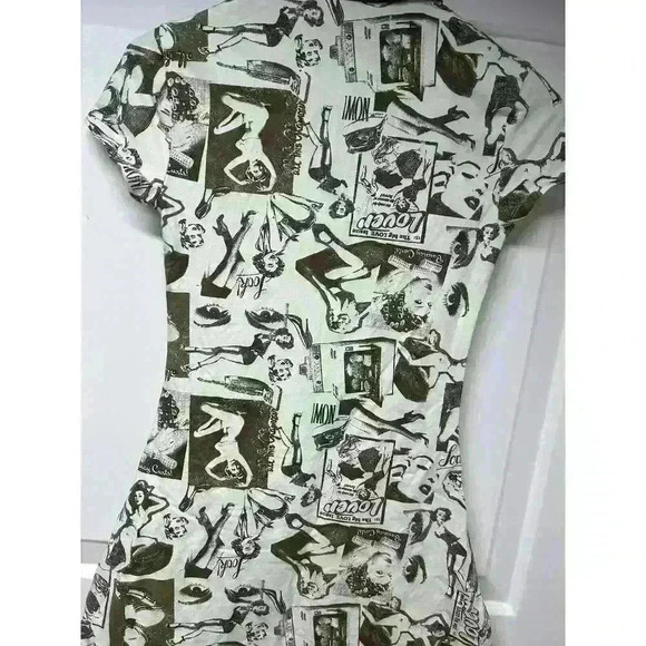 Urban Outfitters Hazel Printed Polo Mini Dress In Brown Multi Size XS 50s Retro - Picture 10 of 10